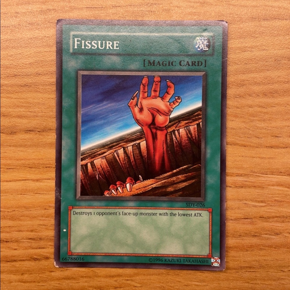 1996 fissure sdy-026 yugioh card